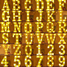 Load image into Gallery viewer, Alphabet LED Light Night Light LED Night Light Alphabet Light LED Letter Shape 0-9 Birthday Party Proposal Decoration