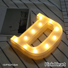 Load image into Gallery viewer, Alphabet LED Light Night Light LED Night Light Alphabet Light LED Letter Shape 0-9 Birthday Party Proposal Decoration