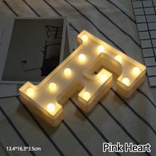 Load image into Gallery viewer, Alphabet LED Light Night Light LED Night Light Alphabet Light LED Letter Shape 0-9 Birthday Party Proposal Decoration