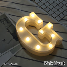Load image into Gallery viewer, Alphabet LED Light Night Light LED Night Light Alphabet Light LED Letter Shape 0-9 Birthday Party Proposal Decoration