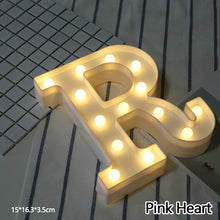 Load image into Gallery viewer, Alphabet LED Light Night Light LED Night Light Alphabet Light LED Letter Shape 0-9 Birthday Party Proposal Decoration