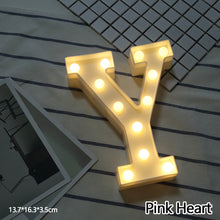 Load image into Gallery viewer, Alphabet LED Light Night Light LED Night Light Alphabet Light LED Letter Shape 0-9 Birthday Party Proposal Decoration