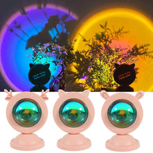 Load image into Gallery viewer, Sunset Lamp Sunset Light Projection Bedside Table Led Lamp Night Light Bedroom Wall Lighting Rainbow Lamp Decoration
