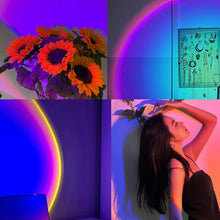 Load image into Gallery viewer, Sunset Lamp Sunset Light Projection Bedside Table Led Lamp Night Light Bedroom Wall Lighting Rainbow Lamp Decoration