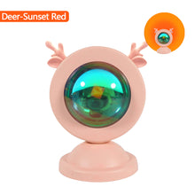 Load image into Gallery viewer, Sunset Lamp Sunset Light Projection Bedside Table Led Lamp Night Light Bedroom Wall Lighting Rainbow Lamp Decoration