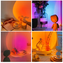 Load image into Gallery viewer, Sunset Lamp Sunset Light Projection Bedside Table Led Lamp Night Light Bedroom Wall Lighting Rainbow Lamp Decoration