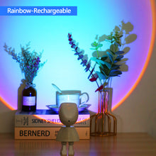 Load image into Gallery viewer, Sunset Lamp Sunset Light Projection Bedside Table Led Lamp Night Light Bedroom Wall Lighting Rainbow Lamp Decoration