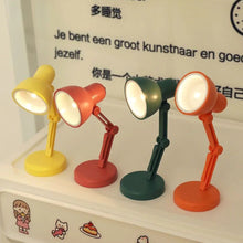 Load image into Gallery viewer, Mini Table Lamp Foldable Magnetic Desk Lamp LED Bedroom Study Reading Book Lamps Night Light Eye Protection Bedside Lights