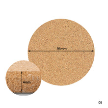Load image into Gallery viewer, 1PCS Round Shape Plain Natural Cork Coasters Wine Drink Coffee Tea Cup Mats Table Pad For Home Office Kitchen