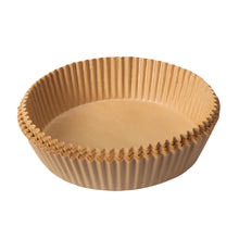 Load image into Gallery viewer, 10/20/50/100pcs 24cm Air Fryer Disposable Round Baking Papers Air Fryer Liners Non-Stick Steamer Oil Paper Liners Kitchen Accessories