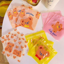Load image into Gallery viewer, Korean Waterproof Creative Cute Bear Cookie Ziplock BagSnacks Sealed Bag Dustproof Durable Storage Bag Sealing Bag