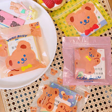Load image into Gallery viewer, Korean Waterproof Creative Cute Bear Cookie Ziplock BagSnacks Sealed Bag Dustproof Durable Storage Bag Sealing Bag