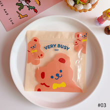 Load image into Gallery viewer, Korean Waterproof Creative Cute Bear Cookie Ziplock BagSnacks Sealed Bag Dustproof Durable Storage Bag Sealing Bag