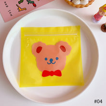 Load image into Gallery viewer, Korean Waterproof Creative Cute Bear Cookie Ziplock BagSnacks Sealed Bag Dustproof Durable Storage Bag Sealing Bag