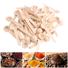 Load image into Gallery viewer, 1PC Natural Wooden Mini Coffee Spoon Dessert Scoop Baby Spoon Tableware Kitchen Ice Cream Accessories Tools