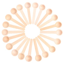Load image into Gallery viewer, 1PC Natural Wooden Mini Coffee Spoon Dessert Scoop Baby Spoon Tableware Kitchen Ice Cream Accessories Tools