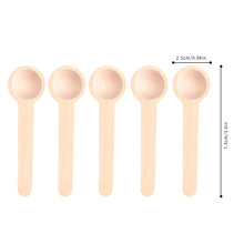 Load image into Gallery viewer, 1PC Natural Wooden Mini Coffee Spoon Dessert Scoop Baby Spoon Tableware Kitchen Ice Cream Accessories Tools