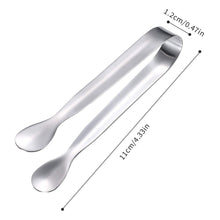 Load image into Gallery viewer, 4.33inch 304 Stainless Steel Ice Cube Clip Ice Tong Bread Food BBQ Clip Barbecue Clip Ice Clamp Tool Bar Kitchen Accessories