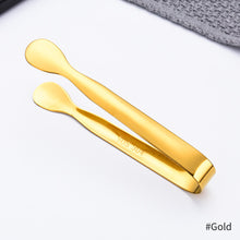 Load image into Gallery viewer, 4.33inch 304 Stainless Steel Ice Cube Clip Ice Tong Bread Food BBQ Clip Barbecue Clip Ice Clamp Tool Bar Kitchen Accessories