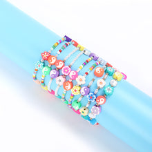 Load image into Gallery viewer, Fashion Soft Pottery Bracelet Rice Bead Bracelet Colorful Gossip Flower Cute Women Girl Beaded Bracelet Jewlery Accessories