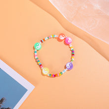 Load image into Gallery viewer, Fashion Soft Pottery Bracelet Rice Bead Bracelet Colorful Gossip Flower Cute Women Girl Beaded Bracelet Jewlery Accessories