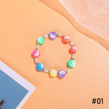 Load image into Gallery viewer, Fashion Soft Pottery Bracelet Rice Bead Bracelet Colorful Gossip Flower Cute Women Girl Beaded Bracelet Jewlery Accessories