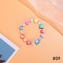 Load image into Gallery viewer, Fashion Soft Pottery Bracelet Rice Bead Bracelet Colorful Gossip Flower Cute Women Girl Beaded Bracelet Jewlery Accessories