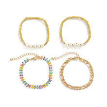 Load image into Gallery viewer, Fashion Retro Imitation Pearl Wheat Ear Bracelet Female Pastoral Small Fresh Rice Bead Woven Bracelet Jewelry Accessories