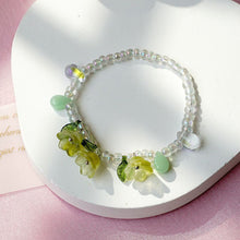 Load image into Gallery viewer, Vintage Flower Fringe Beaded Crystal Bracelet Transparent Rice Beads Women Girl Creative Bracelet Jewelry Accessories