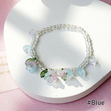 Load image into Gallery viewer, Vintage Flower Fringe Beaded Crystal Bracelet Transparent Rice Beads Women Girl Creative Bracelet Jewelry Accessories