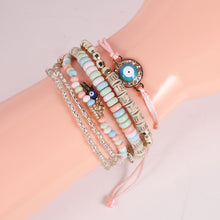 Load image into Gallery viewer, Bohemia Hand Beaded Fashion Eye Beads Temperament Creative Multilayer Rice Beads Knitted Rope Bracelet Women Jewelry