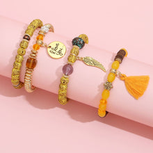 Load image into Gallery viewer, Bohemian Alloy Pendant Multi-layer Pearl Bracelet Glass Temperament Tassel Multi-layer Simulation Crystal Bracelet Women Jewelry