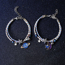 Load image into Gallery viewer, Creative Lovely Planet Bracelet Female Star Moon Student Girlfriends Couple Romantic Bracelet Rope Knitted Women Men Jewelry