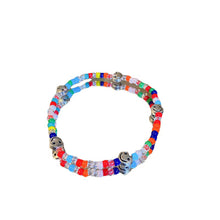 Load image into Gallery viewer, Smiley Transparent Rice Bead Bracelets Two Stacked Small Fresh Cute Beaded Beach Summer Personality Bracelets Women Jewelry