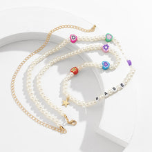Load image into Gallery viewer, Beach Imitation Pearl Beaded Star-shaped Body Chain Creative Heart-shaped Soft Pottery Color Letter Waist Chain Women Jewelry