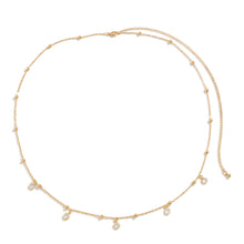Load image into Gallery viewer, Versatile Beach Thin Chain Body Chain Simple Geometric Imitation Crystal Pendant Tassel Waist Chain Summer Sexy Body Chain