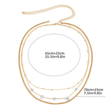 Load image into Gallery viewer, Sexy Multilayer Beach Rock Waist Chain Hip Hop Metal Waist Chain Simple Body Chain Summer Sky Blue Female Women Body Chain