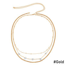 Load image into Gallery viewer, Sexy Multilayer Beach Rock Waist Chain Hip Hop Metal Waist Chain Simple Body Chain Summer Sky Blue Female Women Body Chain