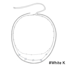 Load image into Gallery viewer, Sexy Multilayer Beach Rock Waist Chain Hip Hop Metal Waist Chain Simple Body Chain Summer Sky Blue Female Women Body Chain