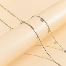 Load image into Gallery viewer, Fashionable Sweet Cool Alloy Double Layer Thin Chain Waist Chain Versatile Tassel Chain Sequin Female Women Sexy Body Chain