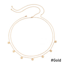 Load image into Gallery viewer, Fashion Summer Tassel Butterfly Pendant Double Layer Waist Chain Ladies Sexy Metal Body Chain Women Female Jewelry Accessories