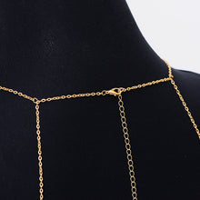 Load image into Gallery viewer, Fashion Exaggerated Multilayered Tassel Imitation Pearl Body Chain Women Female Alloy Chest Chain Party Accessories