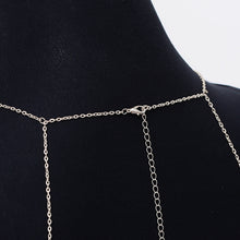 Load image into Gallery viewer, Fashion Exaggerated Multilayered Tassel Imitation Pearl Body Chain Women Female Alloy Chest Chain Party Accessories