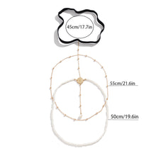 Load image into Gallery viewer, Stretch Hollow Faceplate Body Chain Creative Beach Imitation Pearl Ball Fringe Thigh Chain Women Party Elegant Jewelry