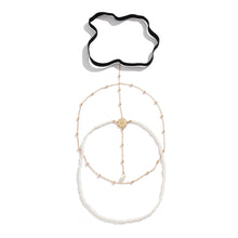Load image into Gallery viewer, Stretch Hollow Faceplate Body Chain Creative Beach Imitation Pearl Ball Fringe Thigh Chain Women Party Elegant Jewelry