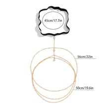 Load image into Gallery viewer, Sexy Beach Imitation Pearl Body Chain Simple Stretch Star Rhinestone Tassel Thigh Chain Women Female Jewelry Accessories