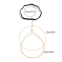 Load image into Gallery viewer, Sexy Beach Imitation Pearl Body Chain Simple Stretch Star Rhinestone Tassel Thigh Chain Women Female Jewelry Accessories