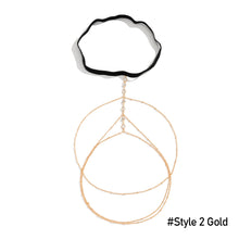 Load image into Gallery viewer, Sexy Beach Imitation Pearl Body Chain Simple Stretch Star Rhinestone Tassel Thigh Chain Women Female Jewelry Accessories