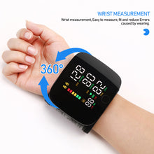 Load image into Gallery viewer, Voice Electronic Wrist Full Screen Touchable Electronic Turgoscope Lithium Battery Sphygmomanometer Portable Blood Pressure Health Care
