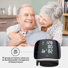 Load image into Gallery viewer, Voice Electronic Wrist Full Screen Touchable Electronic Turgoscope Lithium Battery Sphygmomanometer Portable Blood Pressure Health Care